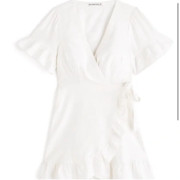 Abercrombie linen wrap tie dress - Picture 2 of 6